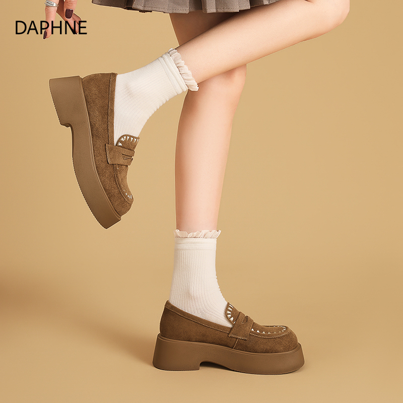 达芙妮2025新款秋季复古勃肯鞋