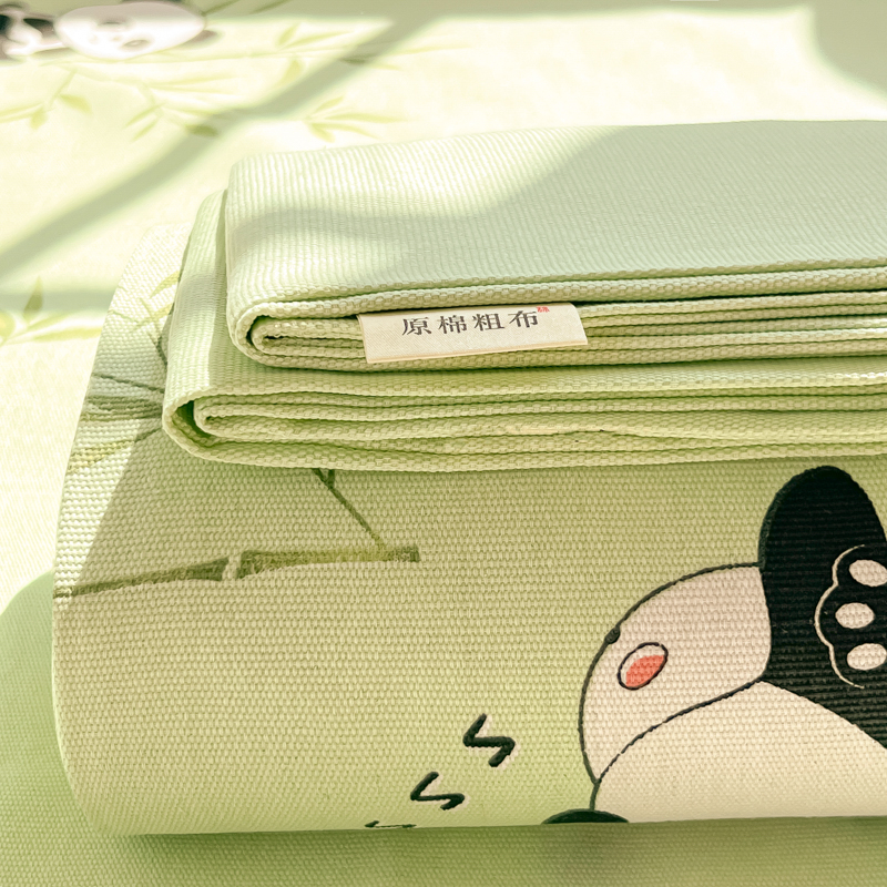 加厚老粗布床单三件套亚麻