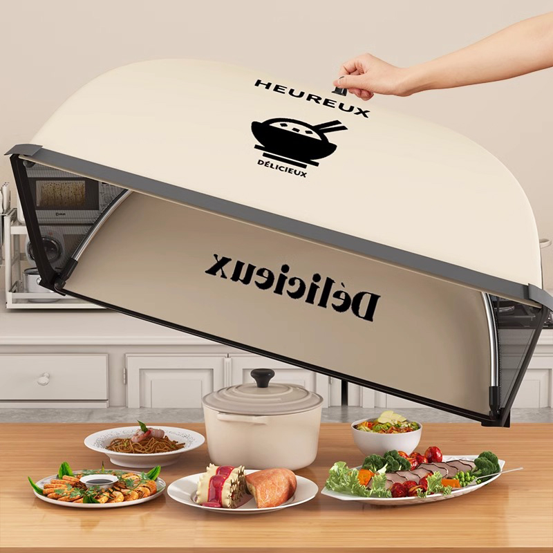 饭菜罩子新款可折叠防苍蝇网罩家用遮剩饭剩菜食物餐桌遮尘盖菜罩