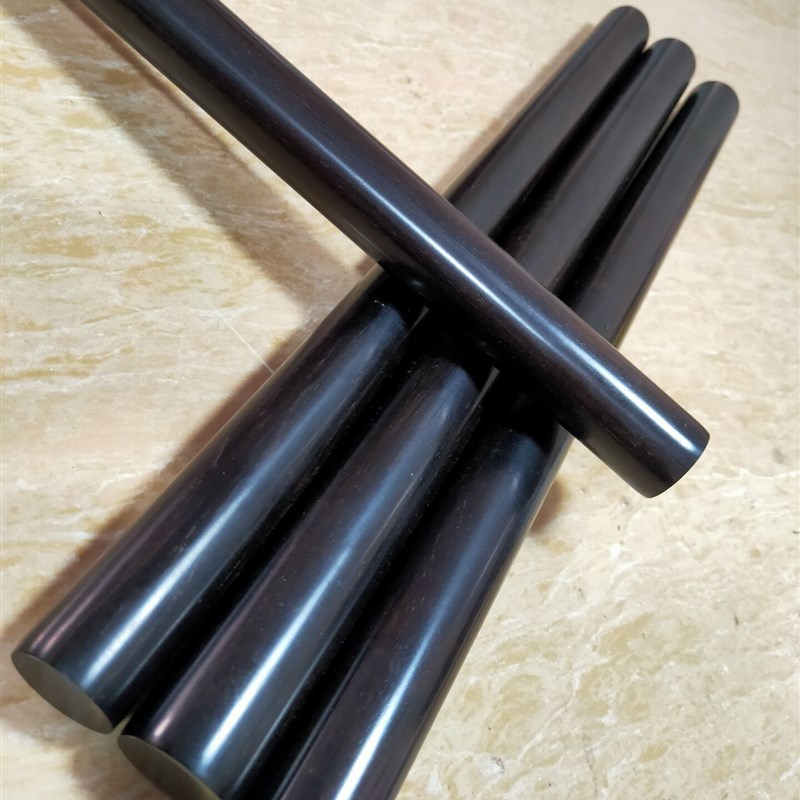 黑檀 紫光檀木料 擀面杖  珠子料 木雕刻柄料小圆棒 DIY木棒