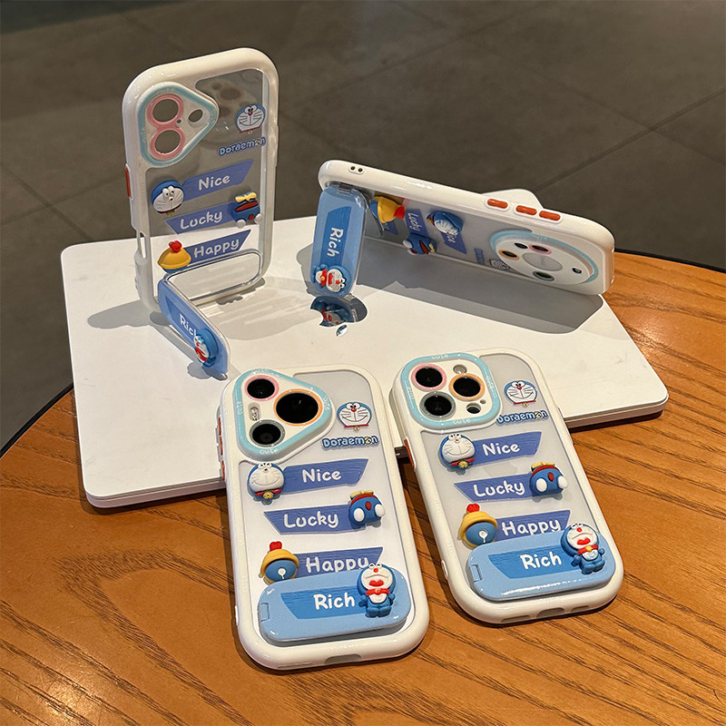 幸运rich叮当支架新款适用苹果17Pro手机壳iPhone16max小米15华为mate70pura80k60reno14nova13荣耀200findx8