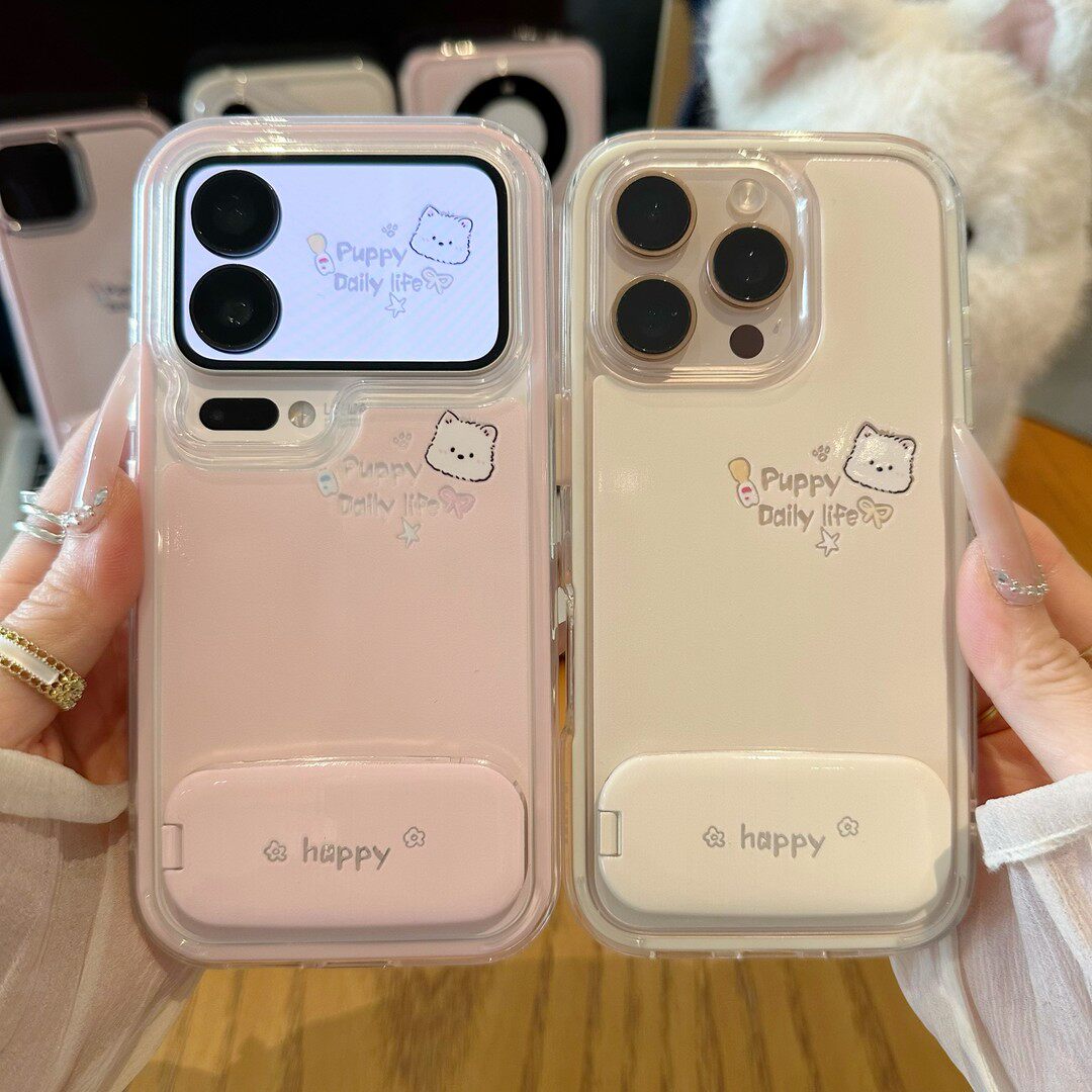 情侣英文西高地支架新款适用苹果17Pro手机壳iPhone16max小米15华为mate80pura70k90reno14荣耀500x300一加13