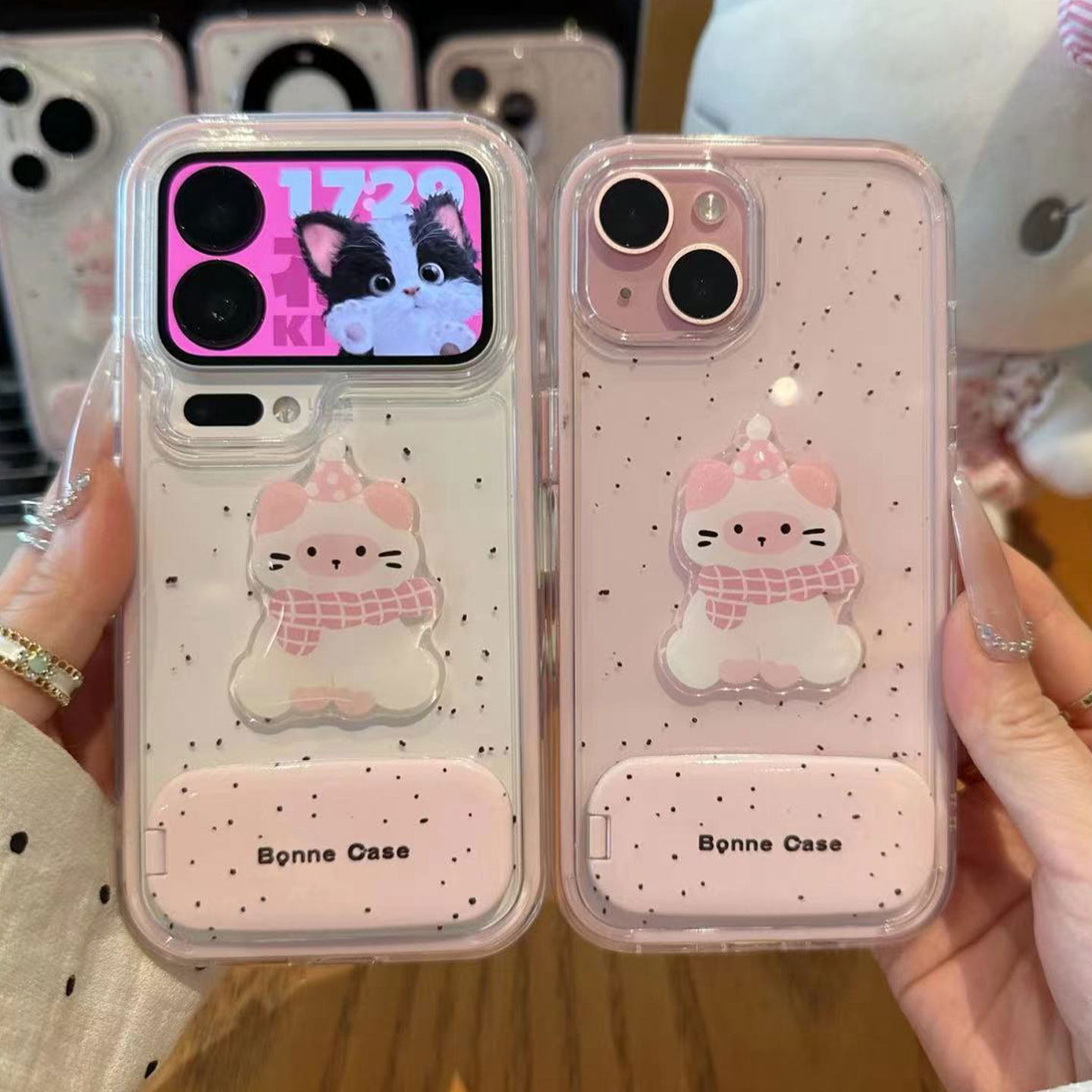 墨点黑猫支架新款适用苹果17Pro手机壳iPhone16max小米17华为mate80pura80k90reno15nova14荣耀500x200magic8