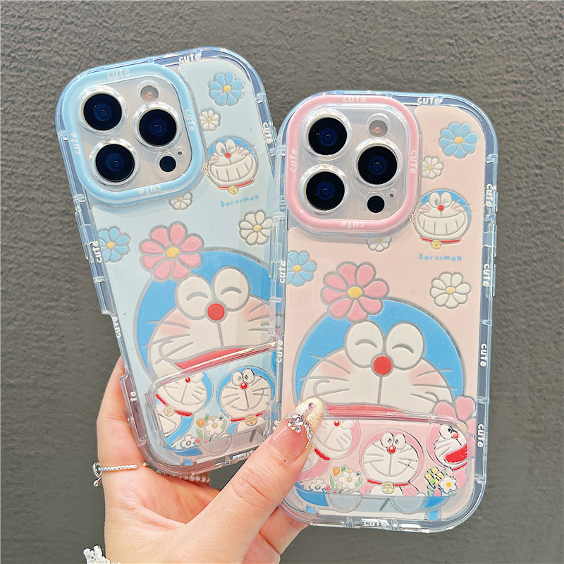 碎花哆啦a梦新款适用苹果16Pro手机壳iPhone14max小米15华为mate60k70p50荣耀vivox200nova12reno13iQOONeo8