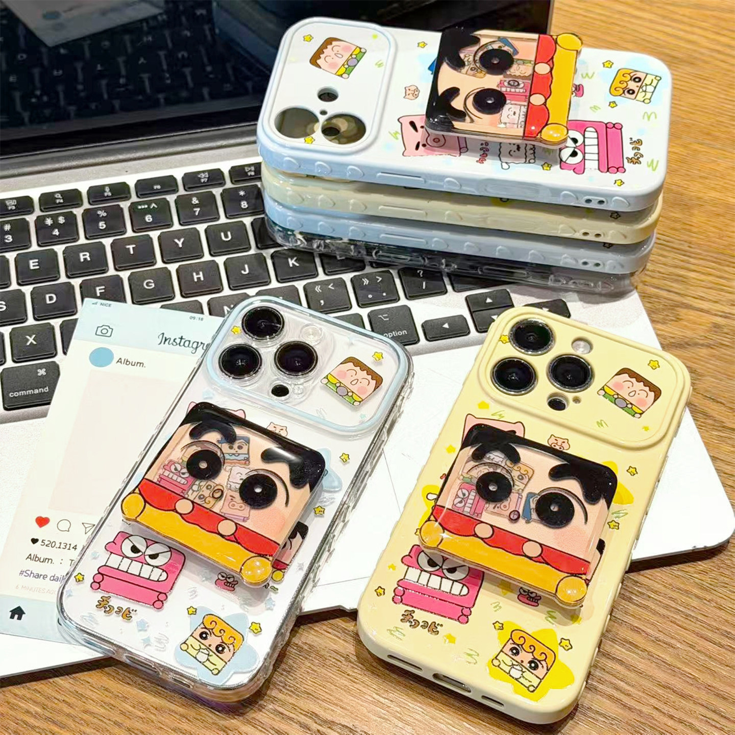 方块小新支架新款适用苹果17pro手机壳iPhone16max小米15华为mate70pura80K90reno14荣耀500x200一加ace5y300