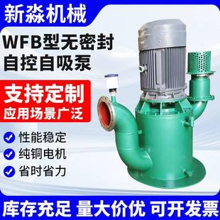 无密封自吸泵电动空气阀高吸程自吸泵 WFB型无密封自控自吸泵立式