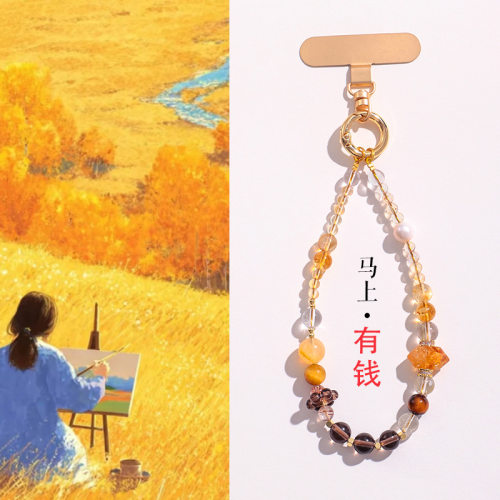 五台山珍珠手机链挂饰包挂件女