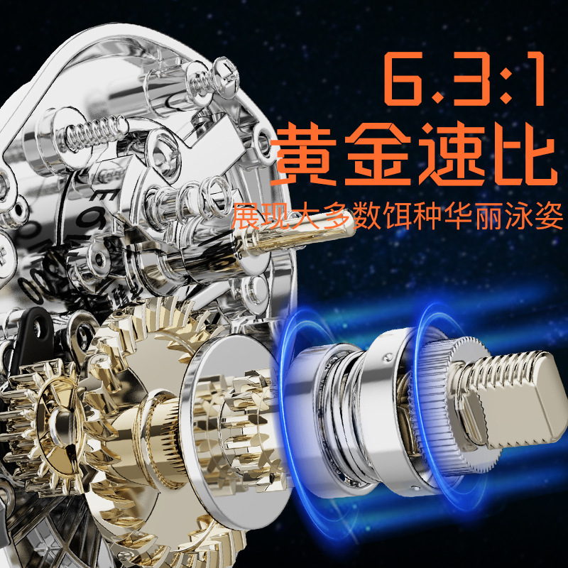 渔轮全金属水滴轮路亚远投防炸线泛用微物海钓轮防海水打黑鱼线轮