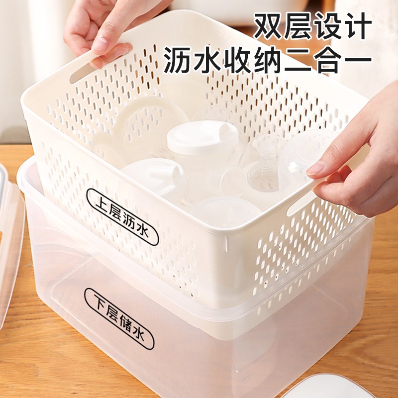 宝妈上班背奶包外出便携奶瓶吸奶器沥水收纳盒防尘母乳储奶箱神器