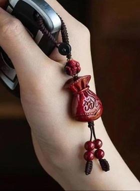 2025蛇年新款十二生肖代代有财钥匙扣聚财钱袋子汽车挂件随身挂饰