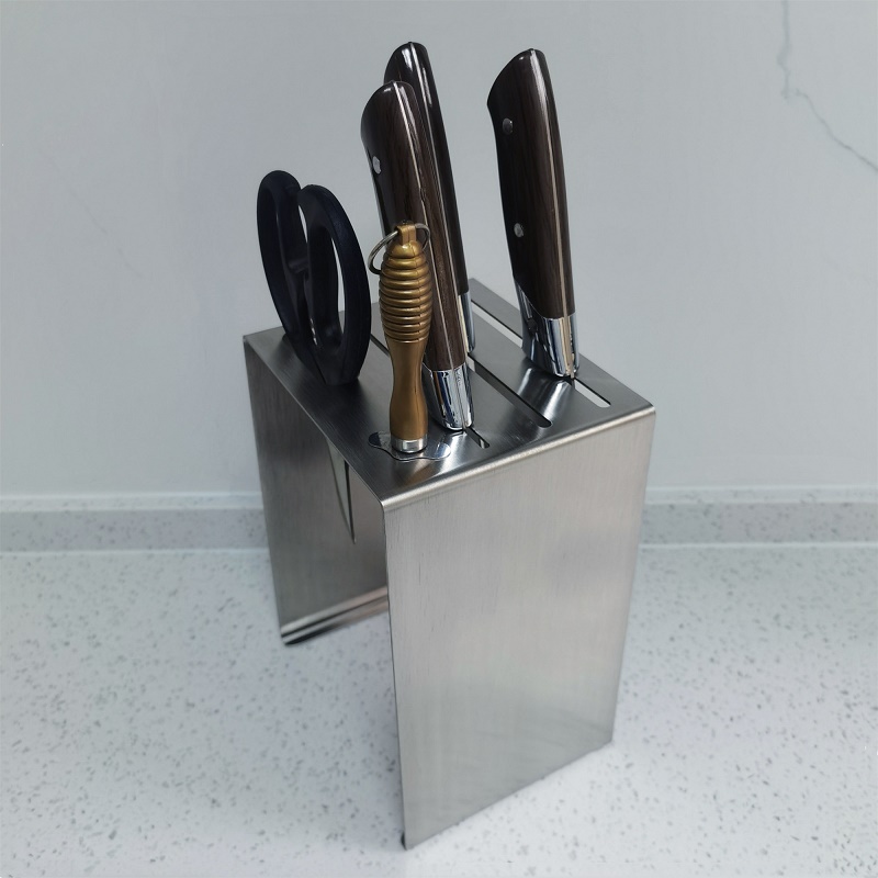 厨房菜刀支架SUS304不锈钢刀架防霉刀座收纳层架剁骨刀架子家用刀