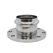 304薄壁不锈钢双卡压式 法兰转换接头法兰直接头压接法兰卡压管件