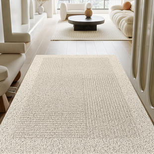 丝圈地垫侘寂风奶油色入户门垫高端日式地毯室内户外门口进门脚垫