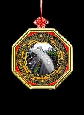 马路对大门对尖角墙角电线杆解决八卦凹凸面镜子摆件门口家用窗户