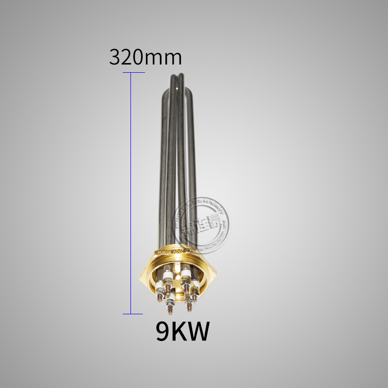 一寸半47牙铜头工程水箱大功率加热棒加热管DN40电加热管6 9 12KW