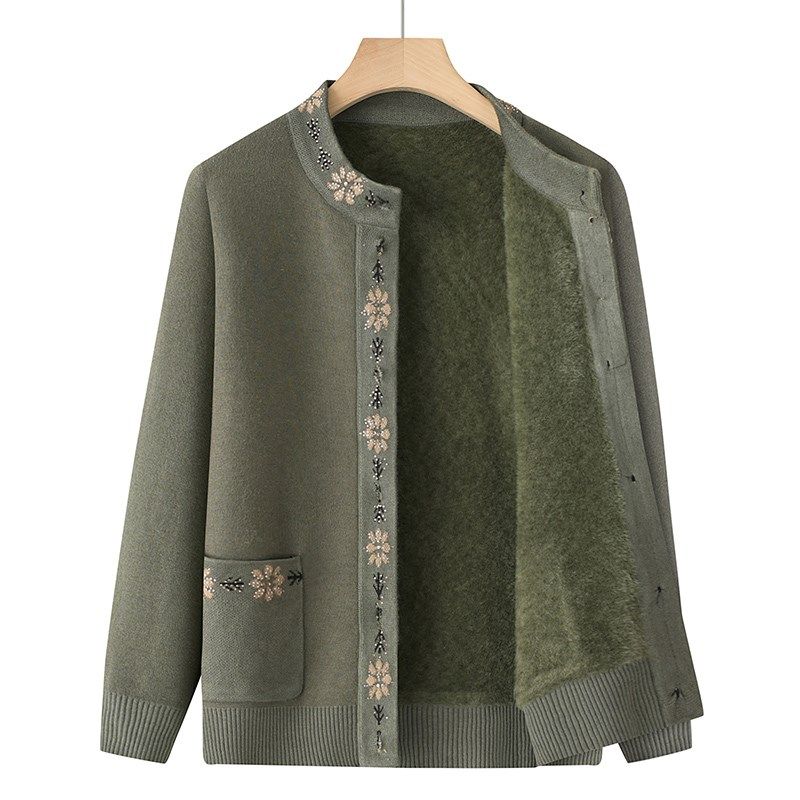 中老年女秋装妈妈新款2024毛衣开衫奶奶冬装加绒保暖外套老人衣服,女装/女士精品,中老年女装,淘宝优惠券,粉丝福利购,淘宝优惠卷