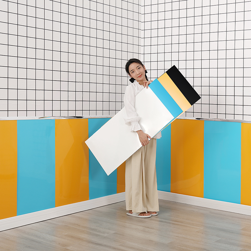 墙裙贴纸自粘仿瓷砖贴幼儿园墙围防水防撞墙纸儿童房铝塑板护墙板