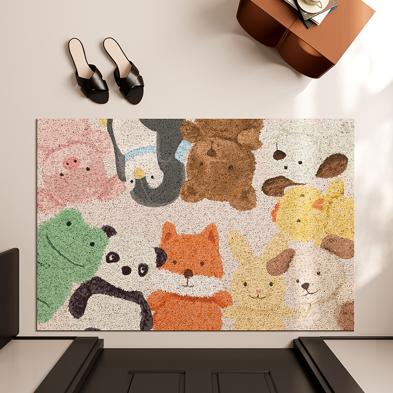 入户门地垫家用门口丝圈脚垫门外玄关进门防滑耐脏门垫可裁剪地毯