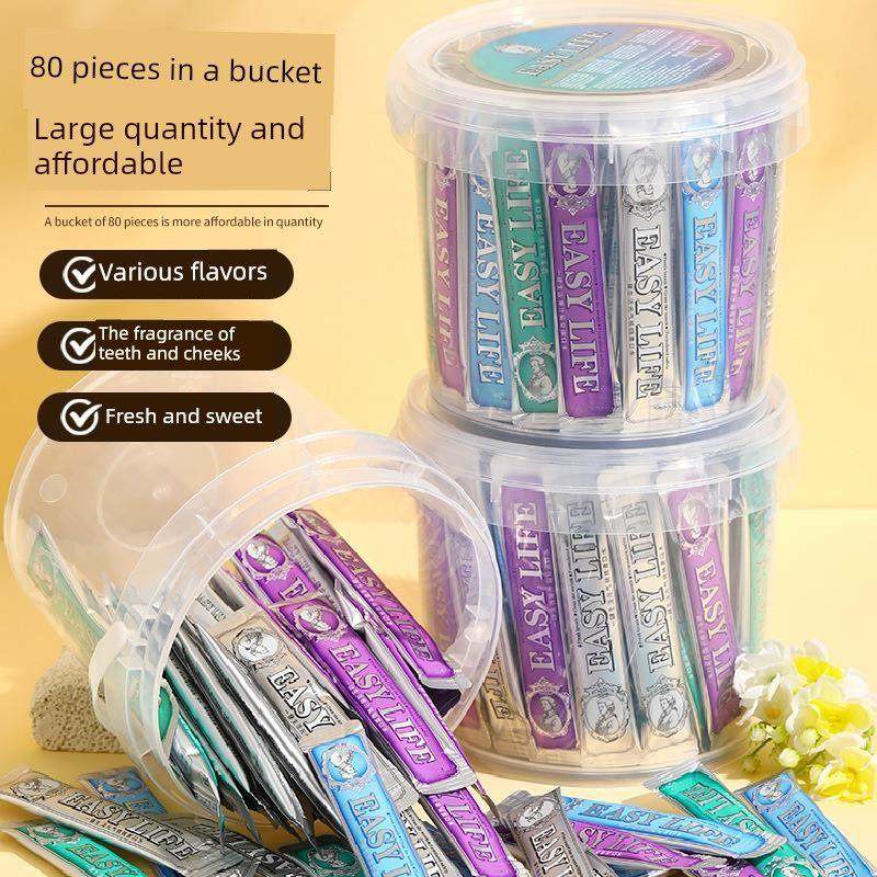 氏【80条】果味漱口水清洁牙齿污垢清新口气齿颊留香条装便携