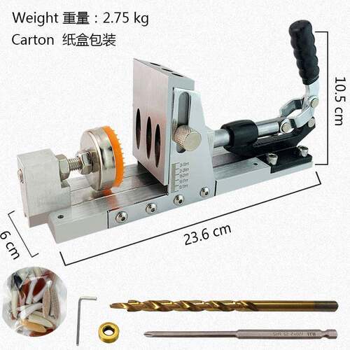 新款二代木工斜孔器定器孔钻开头斜WYF/沃一机加位硬工具W眼YF/沃