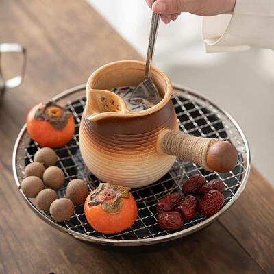 围炉煮茶陶壶煮茶壶罐罐茶煮茶器烤奶茶罐茶杯套装可明火干烧茶壶