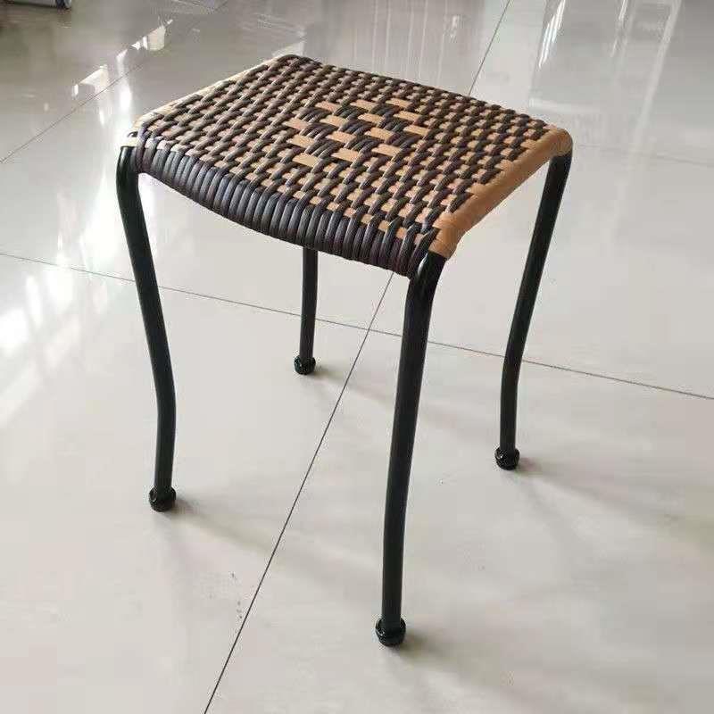 便携马扎折叠凳编织藤椅藤凳夏季纳凉家用换鞋凳成人套椅