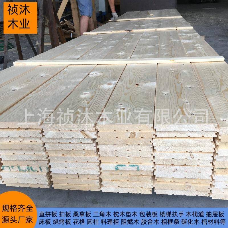 免漆桑拿板实木扣板木屋外墙木挂板云杉樟子松护墙板木龙骨