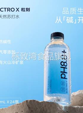 【蜜蜂心愿社】ELECTROX粒刻pH8.8碱性饮用天然苏打水380ml*24瓶