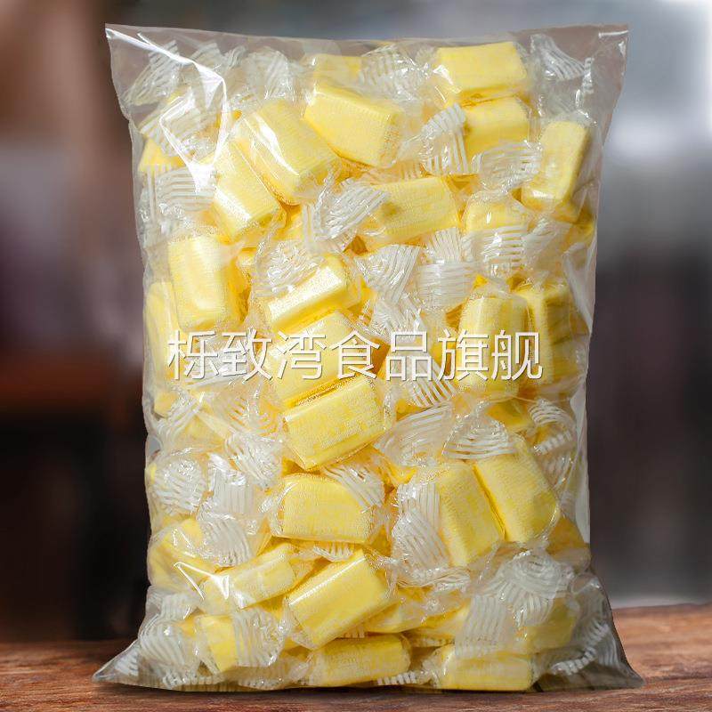 泰国风味榴莲糖500g约110颗特浓正宗软糖水果味奶糖散装糖果零食