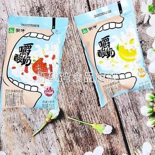 蒙牛嚼酸奶150g*8/15袋 风味酸牛奶 燕麦草莓黄桃 营养早餐奶