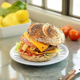 百吉福芝士片80片装 960g黄车打汉堡奶酪片三明治商用烘焙原料