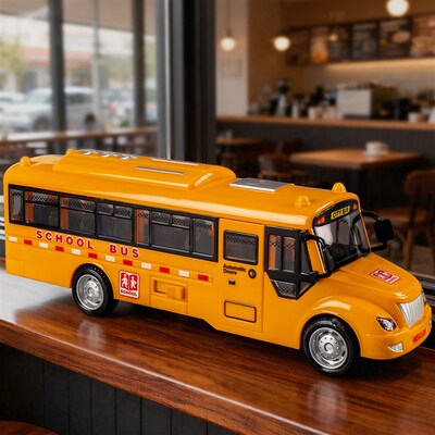 儿童大号巴交玩具校车真士车彷公宝宝警车模型男孩3R到6岁2025新