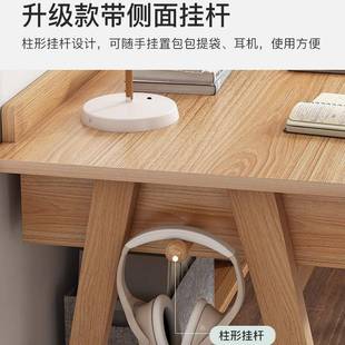 卧室写字桌 简易书桌家用学生实木腿简约书桌学习桌子电脑桌椅台式