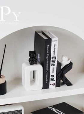 创意字母书立TXJ客架书摆件现代轻奢酒柜摆档件厅电视童柜儿房书