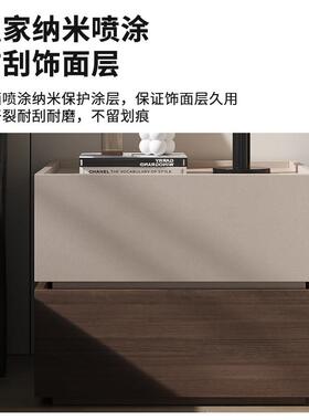实木床头柜简约MC13.52现代2024新款卧收纳柜子轻奢高边感室小级