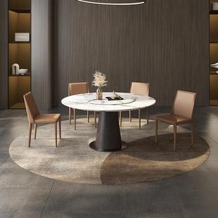 马鞍皮餐家用复轻靠奢古背椅凳书椅意式 极椅简北GCY6005欧皮质椅