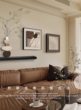 石来运转客厅饰画立体实物餐背厅高壁画2024新款档沙发景YLL-2024