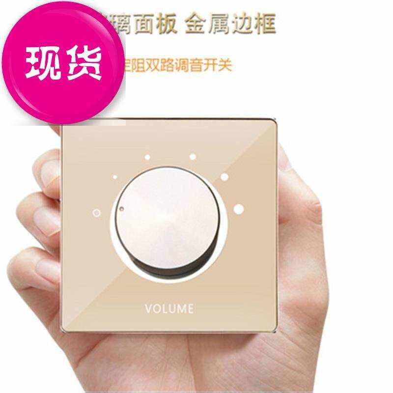 调音开关音控面板背景音乐定阻e喇叭音量控制O双声道调节旋钮双路