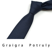 Men's plain grey 8cm casual retro suit and tie with a checkered pattern, business-like high-end zipper style thumbnail 3