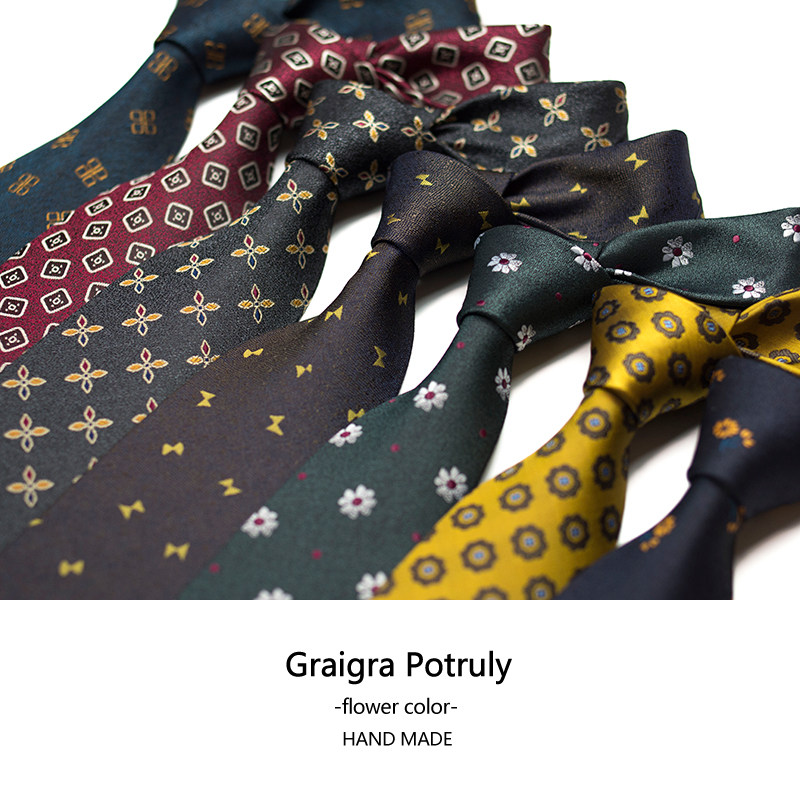 意大利欧美绅士复古花纹领带男提花正装商务衬衫西服公务员结婚1