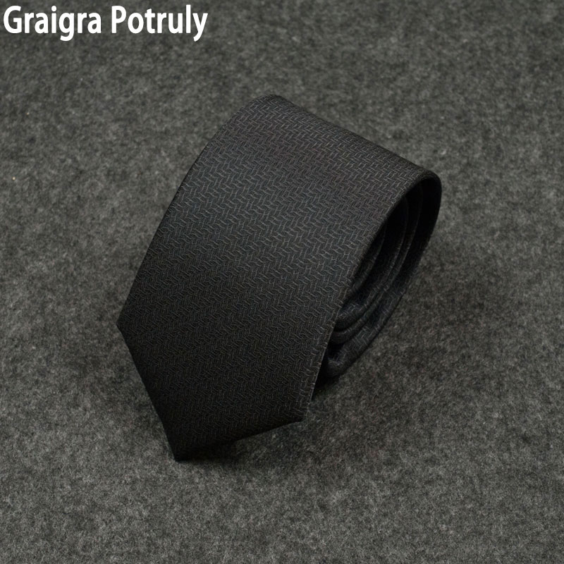 字母领带黑灰色韩版学生年轻7cm