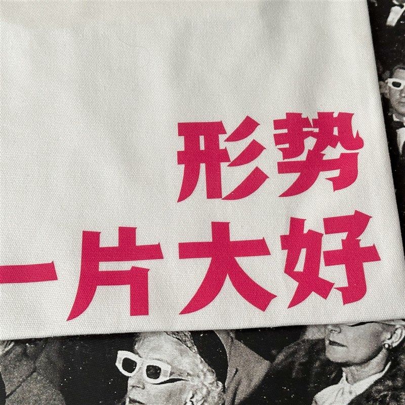 “形势又一片大好” 单肩款 帆布袋帆布包 T公社计划经济部,箱包皮具/热销女包/男包,时尚帆布包,淘宝优惠券,粉丝福利购,淘宝优惠卷