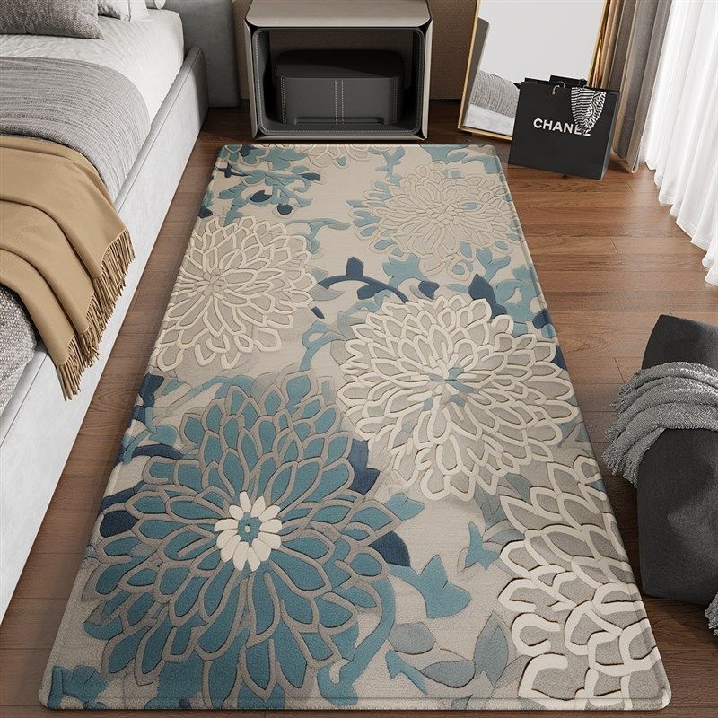 床边地毯卧室高级感防q水免洗可擦脚垫客厅房间床边毯床前地垫,居家布艺,床边毯,淘宝优惠券,粉丝福利购,淘宝优惠卷