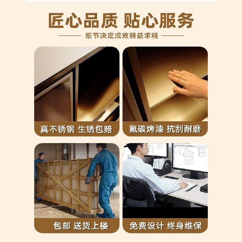 不锈钢壁龛柜卫生间嵌入式淋w浴室隔板置物架金属电视机背景墙定