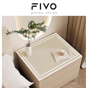 FIVO床头柜垫子防烫防水皮革保护垫卧室斗柜盖垫防尘盖布盖垫