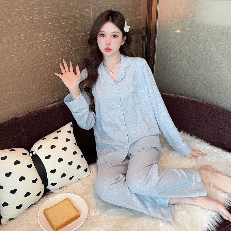 春秋季新款韩版开衫网红长袖长裤薄款J时尚休闲宽松两件套装女