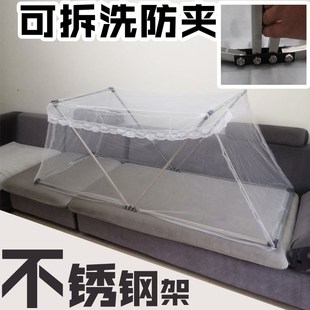 沙发床地铺宿舍子母床懒单人午休儿童上下临M时客厅折叠床简易蚊