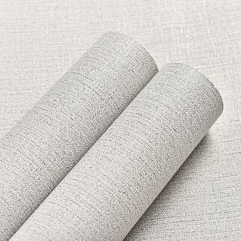 简约现代素f色亚麻自粘墙纸卧室客厅餐厅背景墙高级感装饰壁纸,家装主材,无纺布墙纸,淘宝优惠券,粉丝福利购,淘宝优惠卷