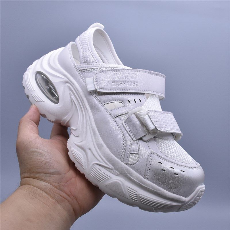 夏季新款透气百i搭厚底沙滩鞋气垫软底老爹凉鞋休闲运动户外女鞋,女鞋,沙滩鞋,淘宝优惠券,粉丝福利购,淘宝优惠卷