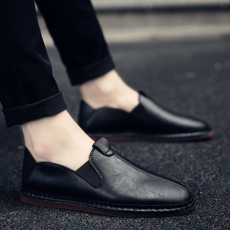 春季新款小白鞋一脚蹬豆豆鞋透z气男士驾车鞋软底懒人休闲鞋皮鞋,流行男鞋,单鞋,淘宝优惠券,粉丝福利购,淘宝优惠卷